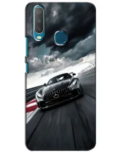 Чехол для Vivo Y15 с картинкой «Гоночный Mercedes AMG»