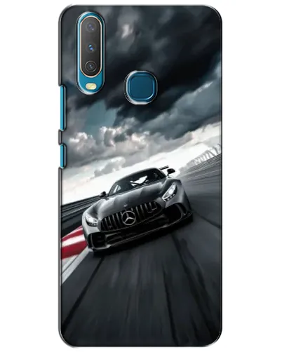 Чехол для Vivo Y15 с картинкой «Гоночный Mercedes AMG»