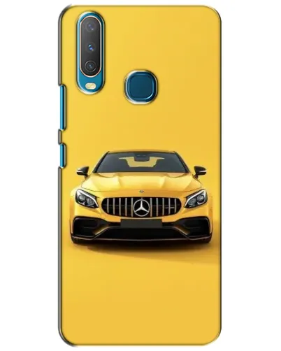 Чехол для Vivo Y15 с картинкой «Желтый Mercedes GT»