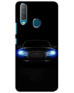 Чехол для Vivo Y15 с картинкой «Audi в неоне»