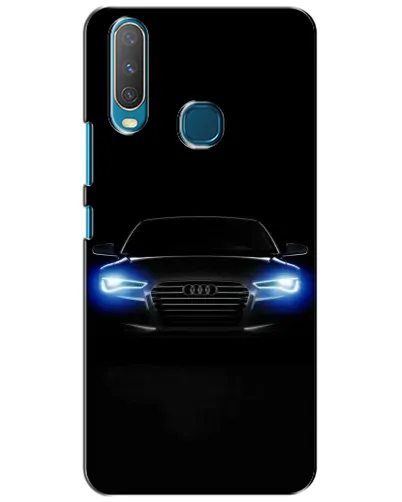 Чехол для Vivo Y15 с картинкой «Audi в неоне»