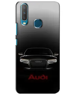 Чехол для Vivo Y15 с картинкой «Audi — градиентный контур»