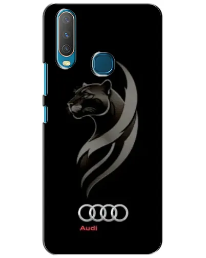 Чехол для Vivo Y15 с картинкой «Графика — пантера и Audi»
