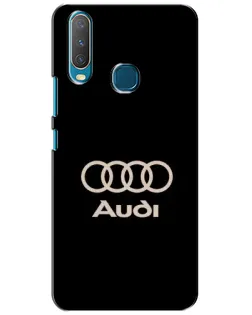 Чехол для Vivo Y15 с картинкой «Audi — золотой логотип»