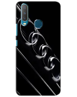 Чехол для Vivo Y15 с картинкой «Audi — абстрактные кольца»