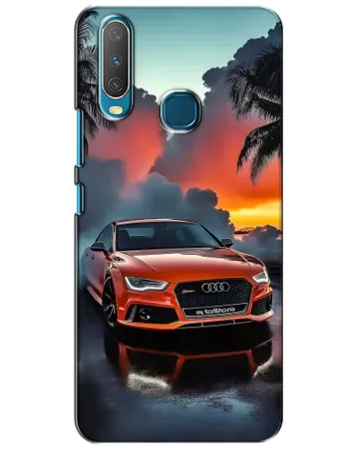 Чехол для Vivo Y15 с картинкой «Audi — закат»