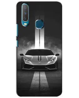 Чехол для Vivo Y15 с картинкой «Lamborghini симметрия дорог»