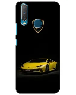 Чехол для Vivo Y15 с картинкой «Lamborghini желтый акцент»