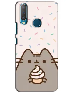 Чехол для Vivo Y15 с картинкой «Пушин с кексом» Чехол для Vivo Y15 с картинкой «Пушин с кексом»