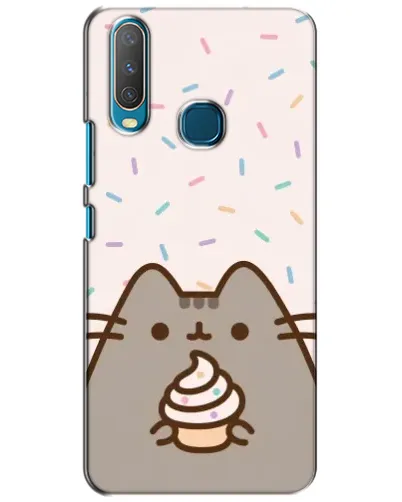 Чехол для Vivo Y15 с картинкой «Пушин с кексом»