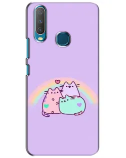 Чехол для Vivo Y15 с картинкой «Радужные Пушины» Чехол для Vivo Y15 с картинкой «Радужные Пушины»