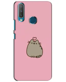 Чехол для Vivo Y15 с картинкой «Pusheen сердце» Чехол для Vivo Y15 с картинкой «Pusheen сердце»