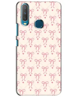 Чехол для Vivo Y15 с картинкой «Розовые бантики Coquette»
