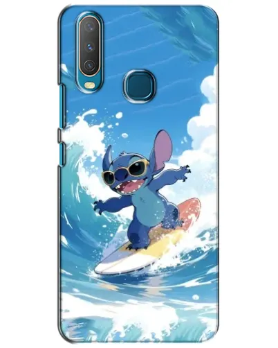 Чехол для Vivo Y15 с картинкой «Стич на волне»