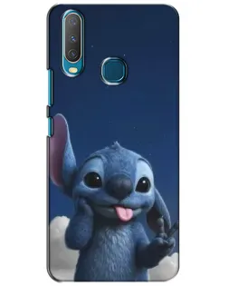 Чехол для Vivo Y15 с картинкой «Стич в облаках»