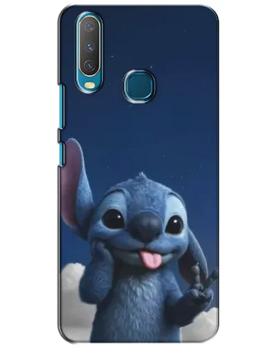 Чехол для Vivo Y15 с картинкой «Стич в облаках»