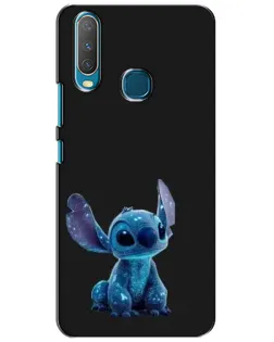 Чехол для Vivo Y15 с картинкой «Стич на черном»
