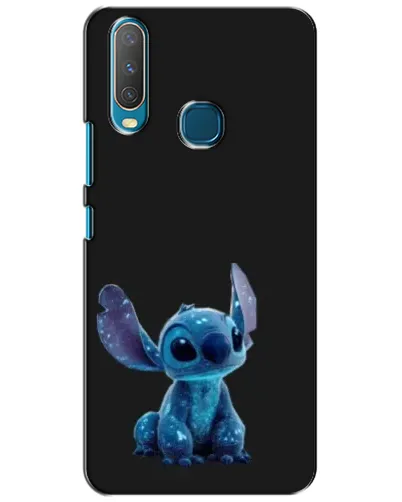 Чехол для Vivo Y15 с картинкой «Стич на черном»