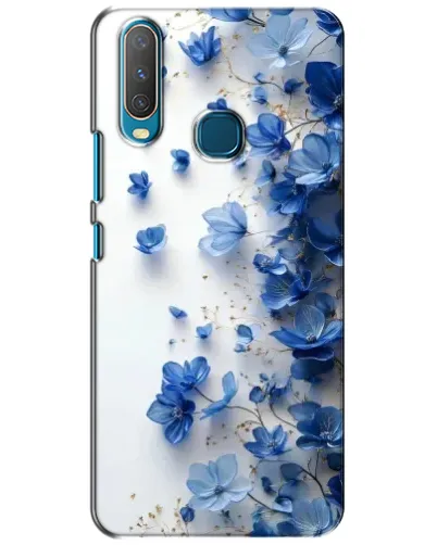 Чехол для Vivo Y15 с картинкой «Голубой цветочный каскад» Чехол для Vivo Y15 с картинкой «Голубой цветочный каскад»