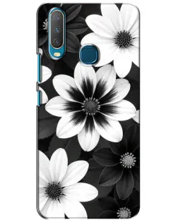 Чехол для Vivo Y15 с картинкой «Монохромные астры» Чехол для Vivo Y15 с картинкой «Монохромные астры»
