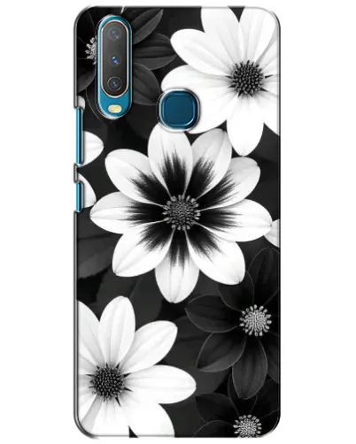 Чехол для Vivo Y15 с картинкой «Монохромные астры» Чехол для Vivo Y15 с картинкой «Монохромные астры»