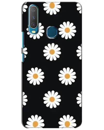 Чехол для Vivo Y15 с картинкой «Ромашки на черном» Чехол для Vivo Y15 с картинкой «Ромашки на черном»