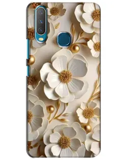 Чехол для Vivo Y15 с картинкой «Белие бумажние цвети» Чехол для Vivo Y15 с картинкой «Белие бумажние цвети»