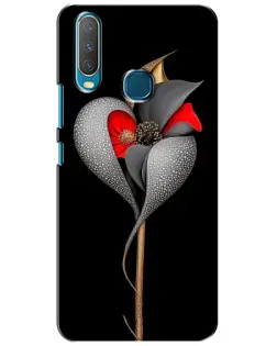 Чехол для Vivo Y15 с картинкой «Серебряный фантазийный цветок» Чехол для Vivo Y15 с картинкой «Серебряный фантазийный цветок»