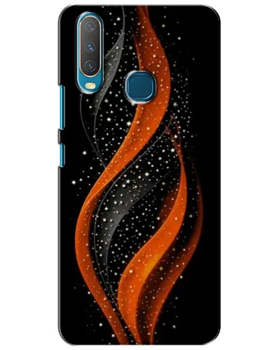Чехол для Vivo Y15 с картинкой «Огненная звездная волна»