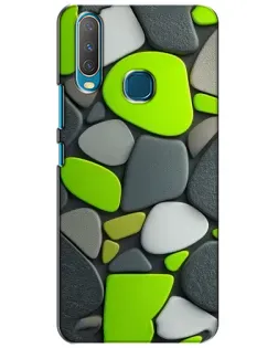 Чехол для Vivo Y15 с картинкой «Яркая неоновая галька»