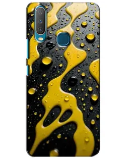Чехол для Vivo Y15 с картинкой «Жидкое желтое золото»