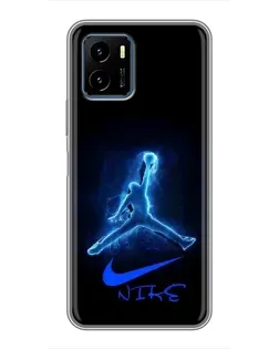 Чехол для Vivo Y15s с картинкой «Jordan Neon Blue» Чехол для Vivo Y15s с картинкой «Jordan Neon Blue»