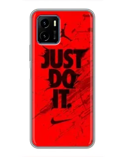 Чехол для Vivo Y15s с картинкой «Nike Just Do It» Чехол для Vivo Y15s с картинкой «Nike Just Do It»