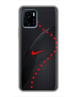 Чехол для Vivo Y15s с картинкой «Абстрактный дизайн Nike»