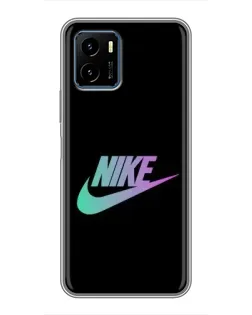 Чехол для Vivo Y15s с картинкой «Nike — городская ночь»