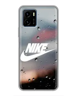 Чехол для Vivo Y15s с картинкой «Nike в стиле ретро»