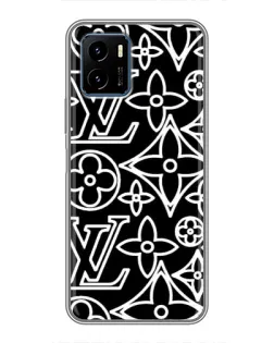 Чехол для Vivo Y15s с картинкой «Черно-белый узор LV» Чехол для Vivo Y15s с картинкой «Черно-белый узор LV»