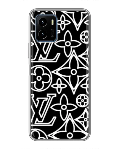 Чехол для Vivo Y15s с картинкой «Черно-белый узор LV» Чехол для Vivo Y15s с картинкой «Черно-белый узор LV»