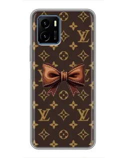 Чехол для Vivo Y15s с картинкой «LV с бантом»