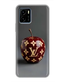 Чехол для Vivo Y15s с картинкой «Красное яблоко LV»