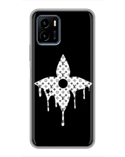 Чехол для Vivo Y15s с картинкой «Цветочная монограмма»