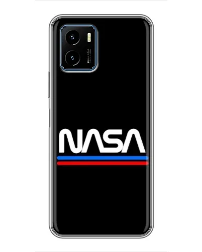 Чехол для Vivo Y15s с картинкой «NASA — классика Red Blue»