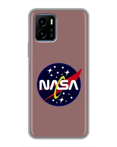 Чехол для Vivo Y15s с картинкой «NASA — ретро космос»