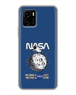 Чехол для Vivo Y15s с картинкой «NASA — лунная миссия» Чехол для Vivo Y15s с картинкой «NASA — лунная миссия»