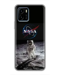 Чехол для Vivo Y15s с картинкой «Астронавт на Луне» Чехол для Vivo Y15s с картинкой «Астронавт на Луне»
