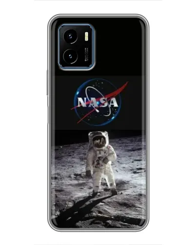 Чехол для Vivo Y15s с картинкой «Астронавт на Луне»