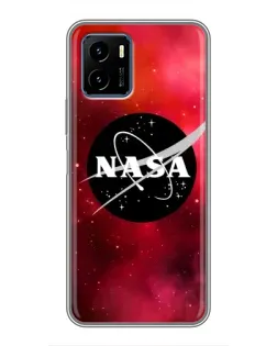 Чехол для Vivo Y15s с картинкой «NASA — красная туманность»