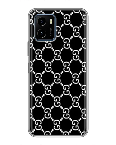 Чехол для Vivo Y15s с картинкой «Gucci — сетчатый паттерн»