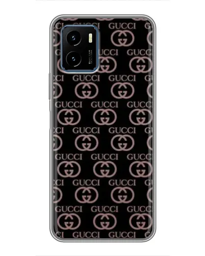 Чехол для Vivo Y15s с картинкой «Классическая монограмма Gucci»