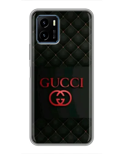 Чехол для Vivo Y15s с картинкой «Gucci — стеганый черный»